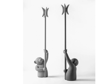MONKEY - Cement coat stand by BD Barcelona Design - view 2